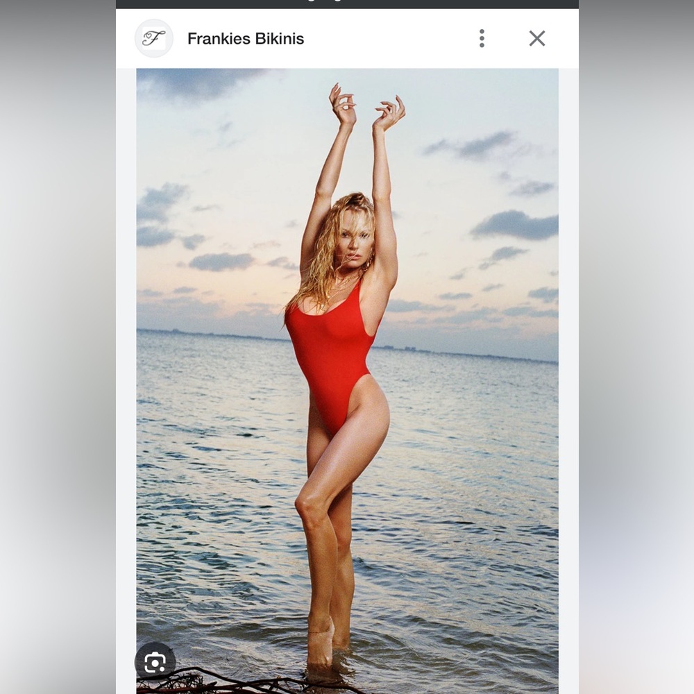 Frankie's Bikinis Red One Piece Swimsuit